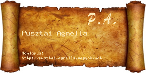 Pusztai Agnella névjegykártya